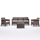 Venus 5 személyes kerti bútor garnitúra cappuccino