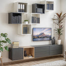 Boxie nyitott fali szekrény 40x40x37 cm kék