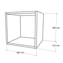 Boxie nyitott fali szekrény 40x40x37 cm zöld