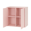 Boxie 2 ajtós fali szekrény 80x80x37 cm pink