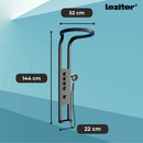 Luxory hidromasszázs zuhanypanel szürke