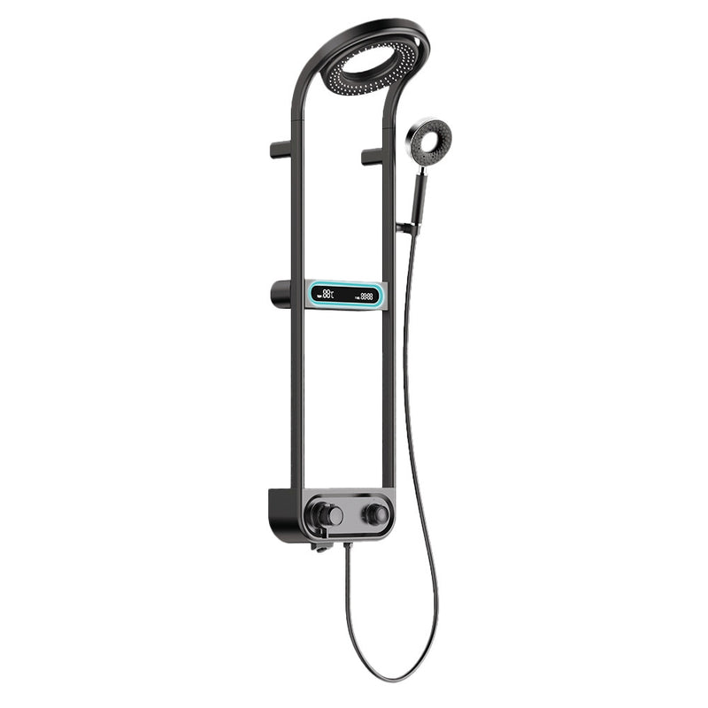 Tropic digitális zuhanyszett termosztátos csapteleppel fekete