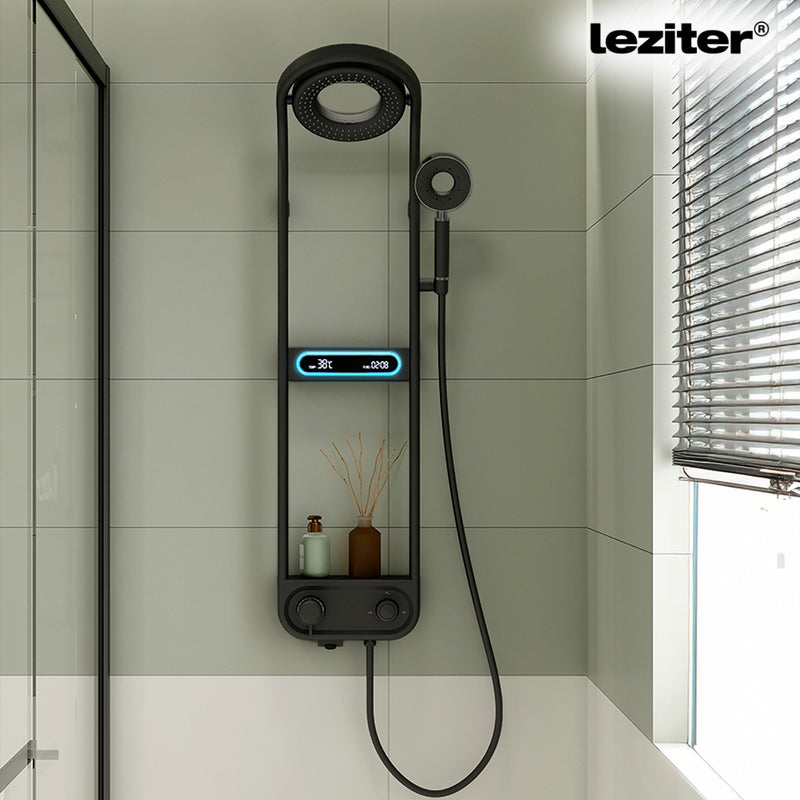 Tropic digitális zuhanyszett termosztátos csapteleppel fekete