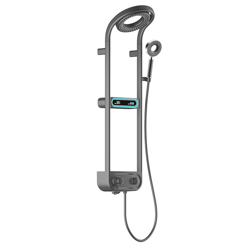 Tropic digitális zuhanyszett termosztátos csapteleppel szürke