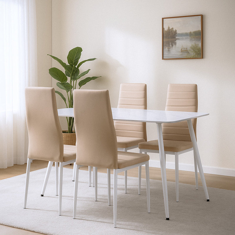 Renton 4+1 étkező garnitúra bézs-szürke