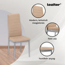 Renton 4+1 étkező garnitúra bézs-szürke