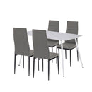 Renton 4+1 étkező garnitúra szürke-fekete