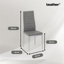 Renton 4+1 étkező garnitúra szürke-szürke