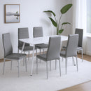 Renton 6+1 étkező garnitúra szürke-szürke