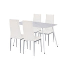 Renton 4+1 étkező garnitúra fehér-szürke