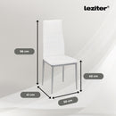 Renton 6+1 étkező garnitúra fehér-szürke