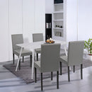 Megan 4+1 étkező garnitúra fehér-szürke