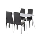 Jenna 4+1 étkező garnitúra fekete