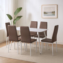 Jenna 6+1 étkező garnitúra barna