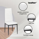 Rowan 4+1 étkező garnitúra fehér-fekete