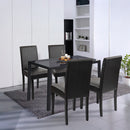 Karen 4+1 étkező garnitúra fekete-fekete