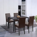 Karen 4+1 étkező garnitúra fekete-barna