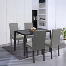 Karen 4+1 étkező garnitúra fekete-szürke
