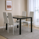 Nicole 4+1 étkező garnitúra fehér