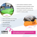 Felfújható babzsák/lazy bag, kék, LEBAG