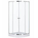 Leo 90 Chrome íves zuhanykabin zuhanytálcával