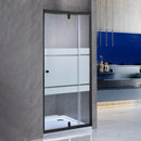 Flexi-S állítható zuhanyajtó 76-91x185 cm fekete