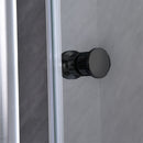 Flexi állítható zuhanyajtó 76-91x185 cm fekete