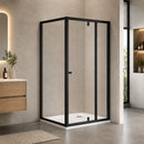 Zuhanyfal 90x185 cm-es méretben fekete