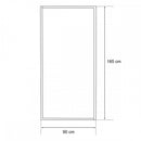 Zuhanyfal 90x185 cm-es méretben