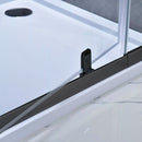 Flexi állítható zuhanyajtó 96-111x185 cm fekete