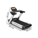 Futópad Led kijelzővel Titanfit Max 200 Kg, 3 LE, 1-25 Km/h, dőlésszög 0-18 százalék