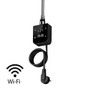 Wifi-s fűtőpatron törölközőszárító radiátorhoz digitális hőfokszabályozóval 600W fekete