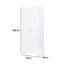 Family ruhásszekrény 74x182 cm fehér
