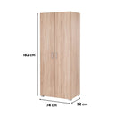 Family ruhásszekrény 74x182 cm sonoma tölgy