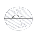 Grillrács kerek 34x34 cm