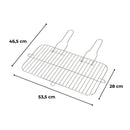 Grillrács szögletes 53,5x28 cm
