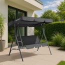 Serenita kerti hintaágy szürke