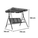 Como kerti hintaágy szürke