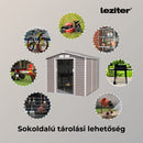 Arizona kerti szerszámtároló ház 213x195 cm szürke-fehér