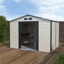 Kansas kerti szerszámtároló ház 277x195 cm bézs-szürke