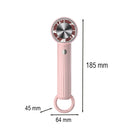 Rico kézi hordozható usb ventilátor 5 W 2000 mAh rózsaszín