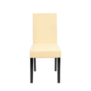 Kelly bőr étkezőszék bézs színben