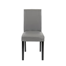 Kelly bőr étkezőszék szürke színben