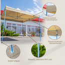 Összecsukható kerti pavilon 3x3 m bézs