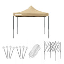 Összecsukható kerti pavilon 3x3 m bézs