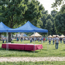 Összecsukható kerti pavilon 3x3 m kék