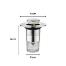 Lefolyódugó szűrővel rozsdamentes acél 60 mm