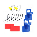 Medencecső tartókonzol 38 mm kék