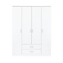Miami gardróbszekrény 160x205 cm fehér-fehér