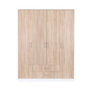 Miami gardróbszekrény 160x205 cm sonoma tölgy-fehér